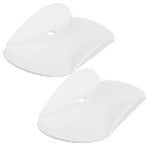 6Pcs White Plastic Floating Shelves with Speaker Wall Mounted for Home 2