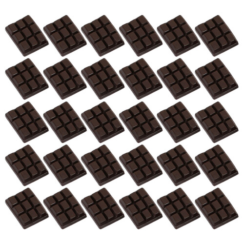 60Pcs Mini Chocolates Model Coffee Color DIY Craft Decoration Props 1