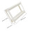 1Pc White Plastic Bathroom Corner Rack PP Home Storage Shelf 2