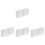 4Pcs Lightweight Plastic Miniature Building Models White for DIY 4