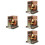 4Sets DIY Small Wooden Cabin Model Bird Use Assembly Kit 5