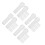 60Pcs Lightweight Plastic Clarinet Repair Tools White Xi Key Rods Kit 9