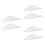 6Pcs White Plastic Floating Shelves with Speaker Wall Mounted for Home 4