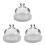 3Pcs Glass Ceramic Cake Stand with Dome Lid for Serving and Storage 4