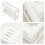 1Pc White Plastic Bathroom Corner Rack PP Home Storage Shelf 5