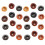 40Pcs Multi-Color Wooden Push Pins Flat Head Memo Board Tacks 1
