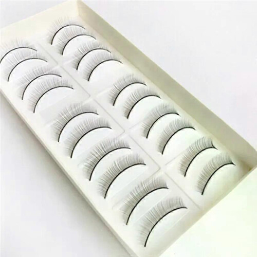 (8mm, 10 Pairs-D1) 10 Pairs/Set False Eyelashes Handmade Training Lashes For Beginners Teaching Lashes Eye Extension Tools Practice 2
