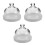 3Pcs Glass Ceramic Cake Stand with Dome Lid for Serving and Storage 10