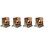 4Sets DIY Small Wooden Cabin Model Bird Use Assembly Kit 7