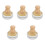 5Sets Wooden Dish Brush Non-Scratch Bristles Kitchen Scrubber 3