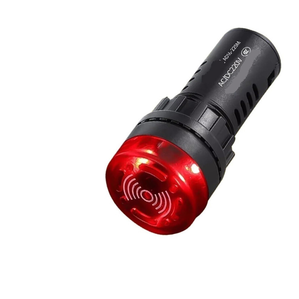 Led Warning Buzzer 220V Yellow 22Mm Sound And Light Alarm With Loud Alert And Bright Led Indicator 9455672816847