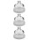 3Pcs Glass Ceramic Cake Stand with Dome Lid for Serving and Storage 5