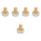 5Sets Wooden Dish Brush Non-Scratch Bristles Kitchen Scrubber 4