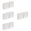 4Pcs Lightweight Plastic Miniature Building Models White for DIY 9
