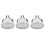 3Pcs Glass Ceramic Cake Stand with Dome Lid for Serving and Storage 8