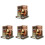 4Sets DIY Small Wooden Cabin Model Bird Use Assembly Kit 9