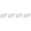 4Pcs Lightweight Plastic Miniature Building Models White for DIY 6