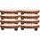 8 Pcs Plant Support Wood Cake Bottom Christmas 2