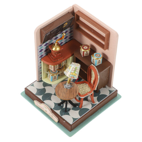 4Sets DIY Small Wooden Cabin Model Bird Use Assembly Kit 1