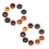 40Pcs Multi-Color Wooden Push Pins Flat Head Memo Board Tacks 7