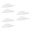 6Pcs White Plastic Floating Shelves with Speaker Wall Mounted for Home 5