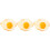 3Pcs Durable PVC Fake Fried Egg Model for Restaurant Decor Prop 6