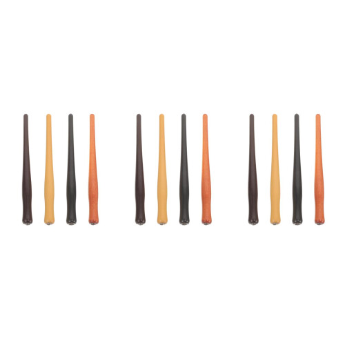 12Pcs Durable Wooden Calligraphy Penholders for Gift 1