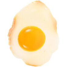 3Pcs Durable PVC Fake Fried Egg Model for Restaurant Decor Prop