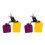 2Pcs Drum Set Accessory High Low Tone Cowbell Metal ABS 8