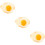 3Pcs Durable PVC Fake Fried Egg Model for Restaurant Decor Prop 10