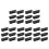 30Pcs Black ABS Door Handles Adhesive Drawer Pulls for Home Cabinets 6