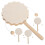 20Pcs DIY Hand-Painted Wooden -Drums Creative 1