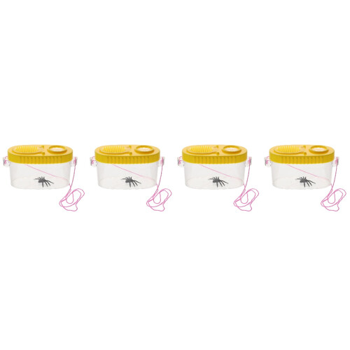 8 Pcs Household Containers Portable Critter Boxes Magnifying Boxes 2