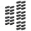 30Pcs Black ABS Door Handles Adhesive Drawer Pulls for Home Cabinets 7