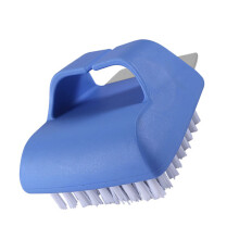 4Pcs Outdoor Bbq Grill Cleaner Brush Blue Portable Tool