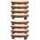 8 Pcs Plant Support Wood Cake Bottom Christmas 5