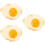 3Pcs Durable PVC Fake Fried Egg Model for Restaurant Decor Prop 8