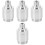 4Pcs Aluminum Alloy Gas Sensor Outer Cover Silver Durable Protection 3