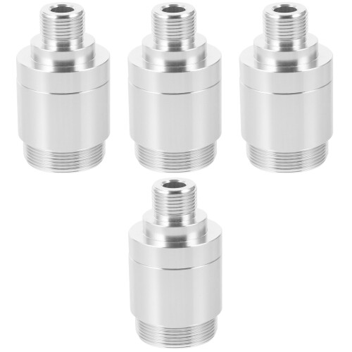 4Pcs Aluminum Alloy Gas Sensor Outer Cover Silver Durable Protection 2