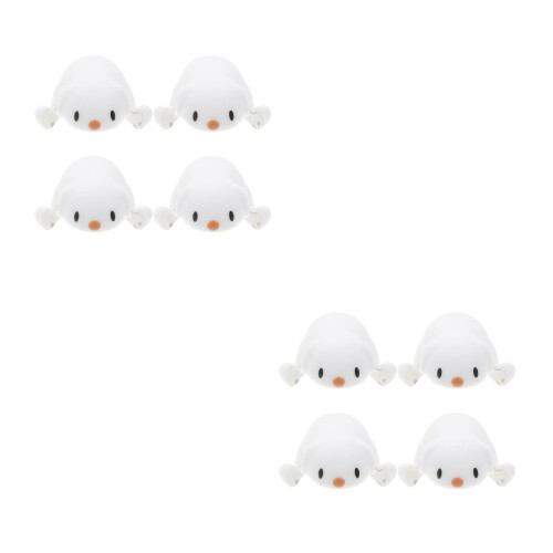 8Pcs White Silicone Table Corner Guards Proofing Safety Bumpers 2