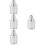 4Pcs Aluminum Alloy Gas Sensor Outer Cover Silver Durable Protection 6