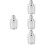 4Pcs Aluminum Alloy Gas Sensor Outer Cover Silver Durable Protection 5