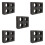 5Pcs Portable Black Epe Foam Multi-Hole Cup Carrier for Takeout 3