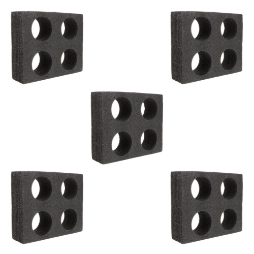 5Pcs Portable Black Epe Foam Multi-Hole Cup Carrier for Takeout 2