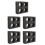 5Pcs Portable Black Epe Foam Multi-Hole Cup Carrier for Takeout 4