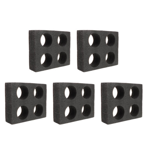 5Pcs Portable Black Epe Foam Multi-Hole Cup Carrier for Takeout 1