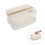 2Pcs White Plastic Glass Storage Box Stemware Organizer for Home 8