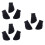 9Pcs Rubber Drum Feet for Black Drum Rack Cymbal Stand Stability 6