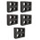 5Pcs Portable Black Epe Foam Multi-Hole Cup Carrier for Takeout 6
