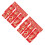 72Pcs Red Money Envelopes with Snake Patterns for Spring Festival 5